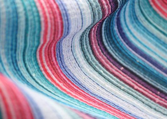 Multicolor stripe embroidery fabric by half yard sequin embroidery-Indian embellished fabric-Indian embroidery fabric