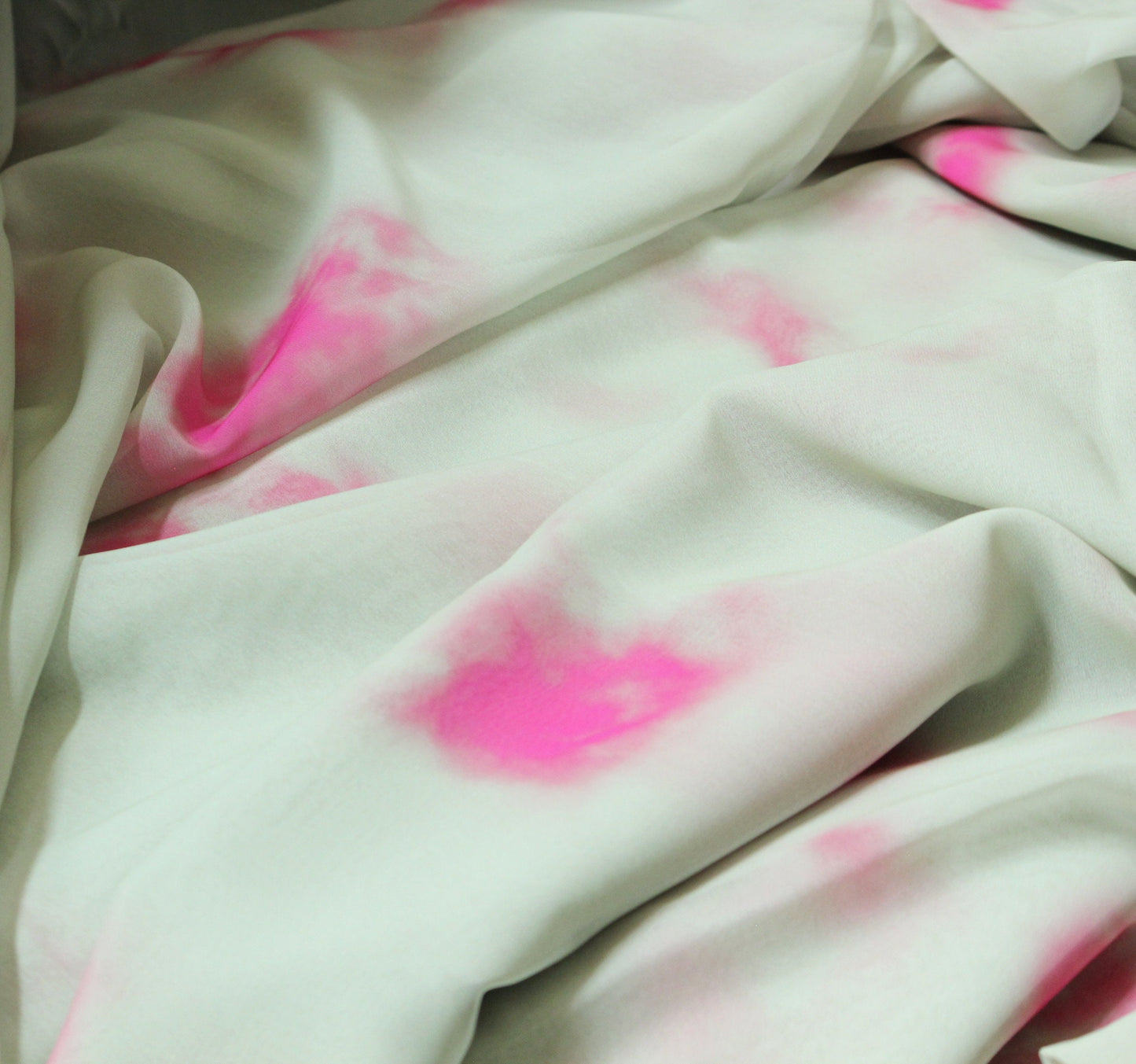 1 yard-pastel blotch print green fabric by the yard-pastel mint watercolor look abstract printed chiffon fabric-green abstract fabric