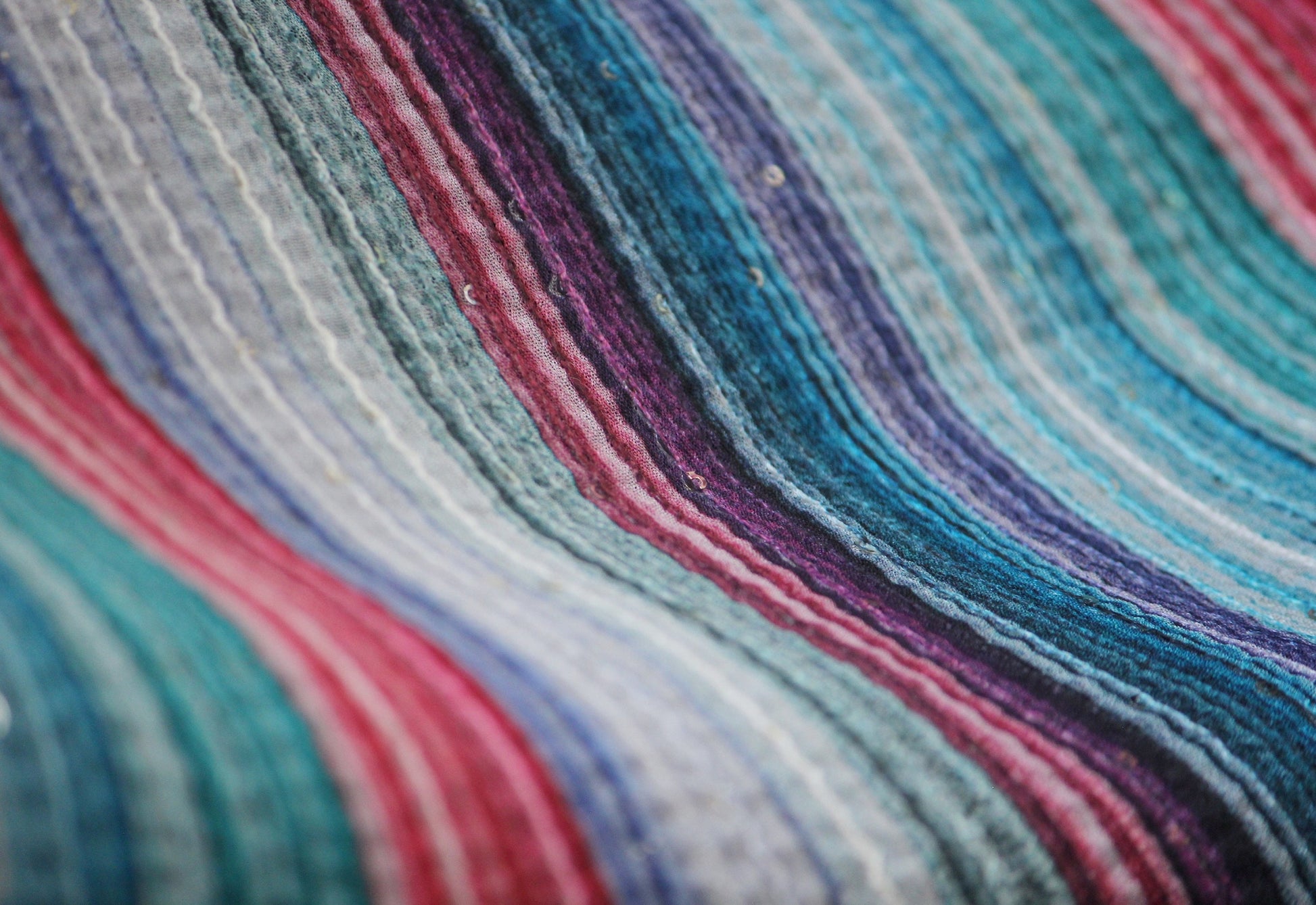 Multicolor stripe embroidery fabric by half yard sequin embroidery-Indian embellished fabric-Indian embroidery fabric