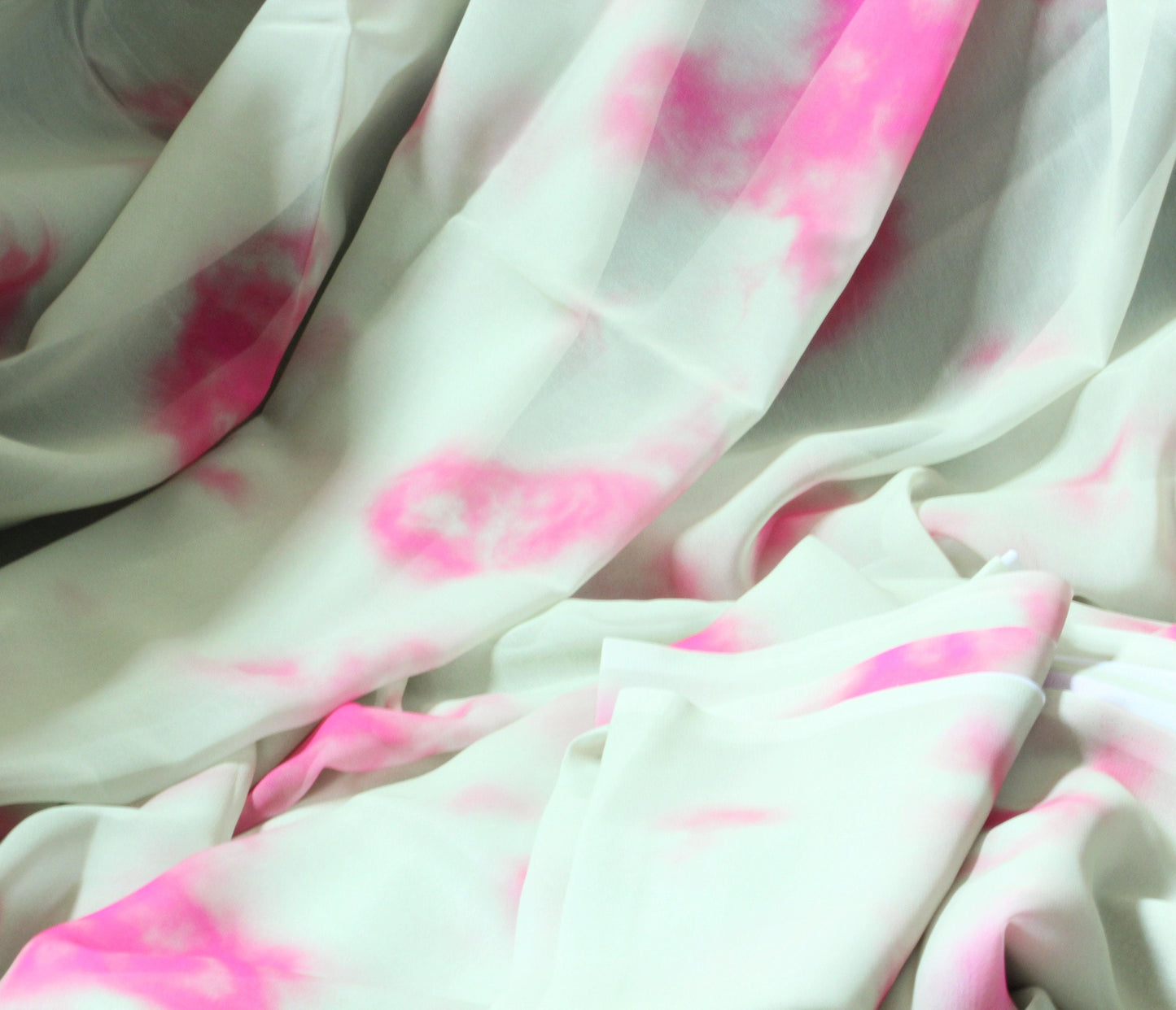 1 yard-pastel blotch print green fabric by the yard-pastel mint watercolor look abstract printed chiffon fabric-green abstract fabric