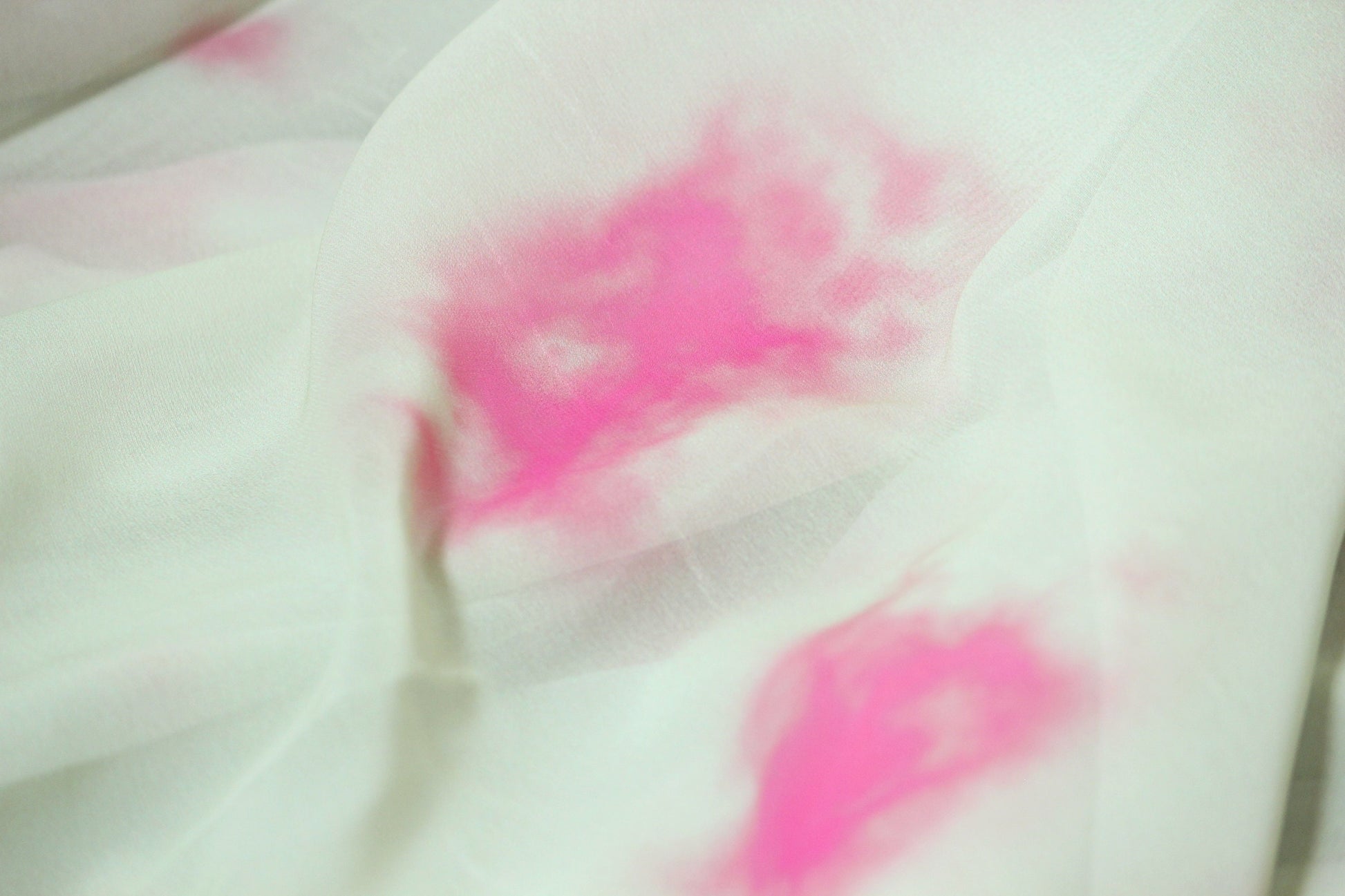 1 yard-pastel blotch print green fabric by the yard-pastel mint watercolor look abstract printed chiffon fabric-green abstract fabric