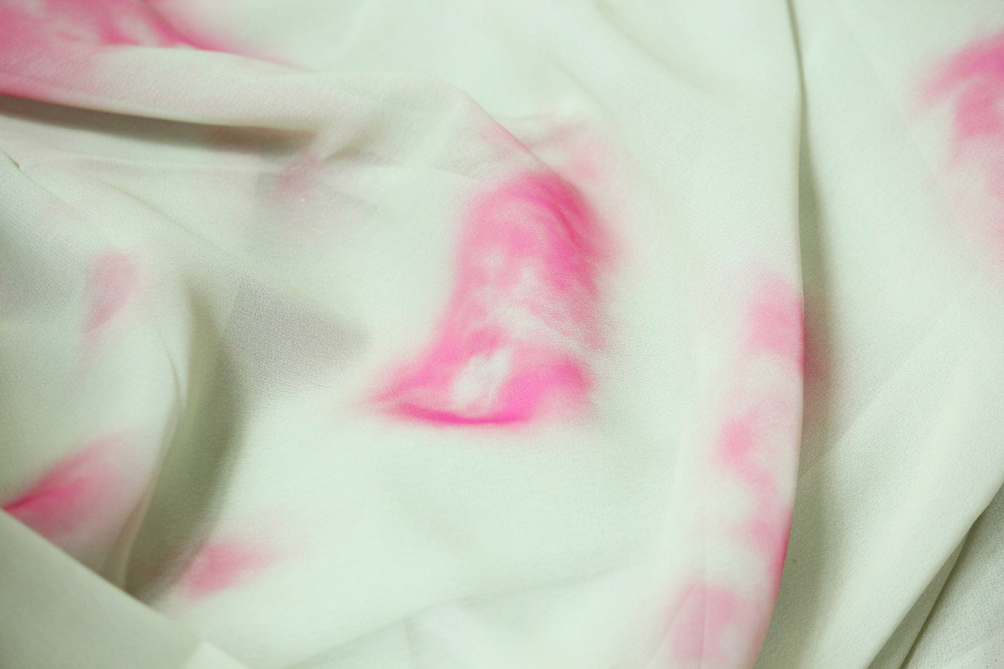 1 yard-pastel blotch print green fabric by the yard-pastel mint watercolor look abstract printed chiffon fabric-green abstract fabric