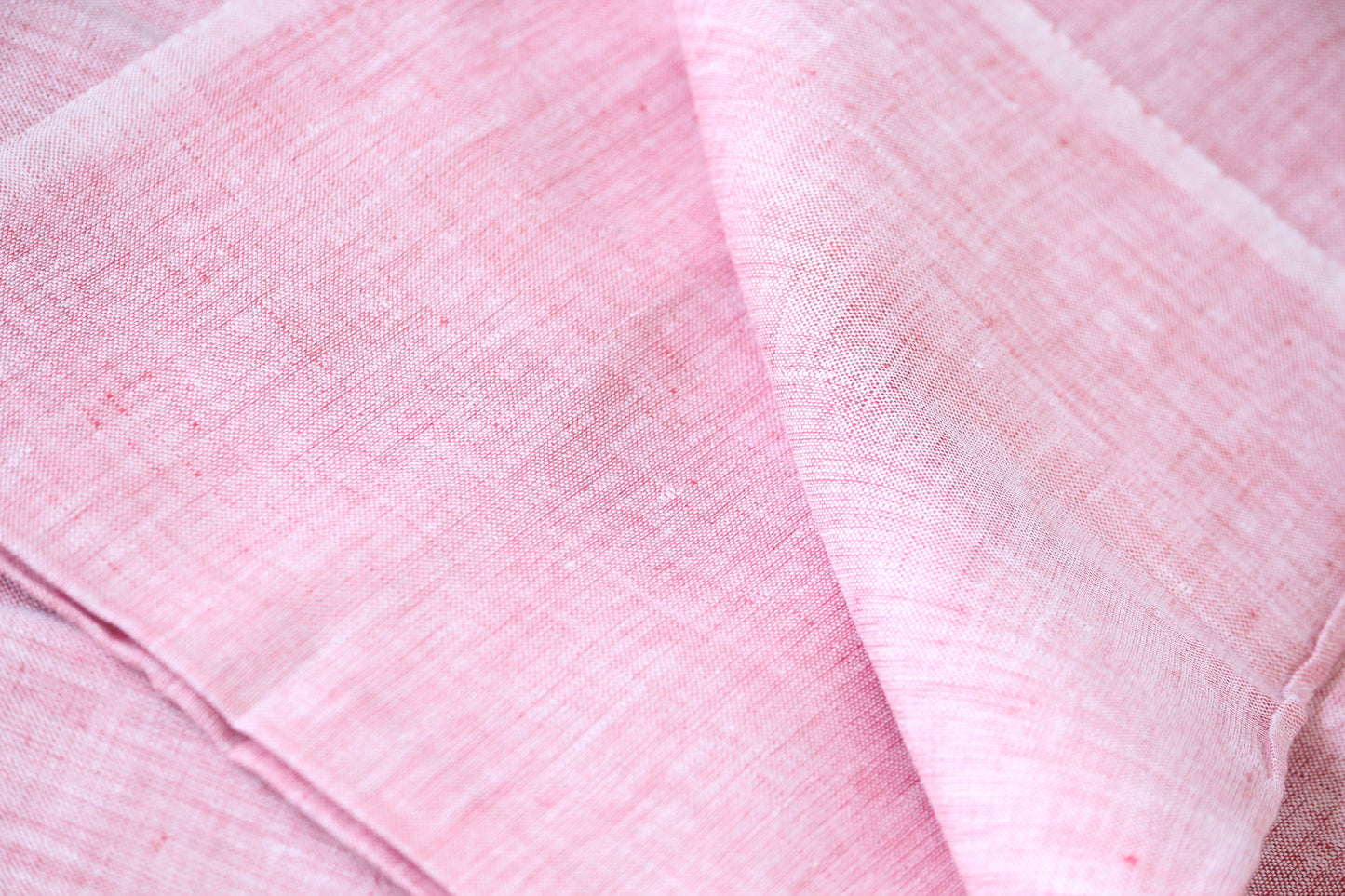 1 yard-baby pink linen natural plant based fabric- Red and white warp and weft-blush pink -Gorgeous natural linen fabric-pink rose linen