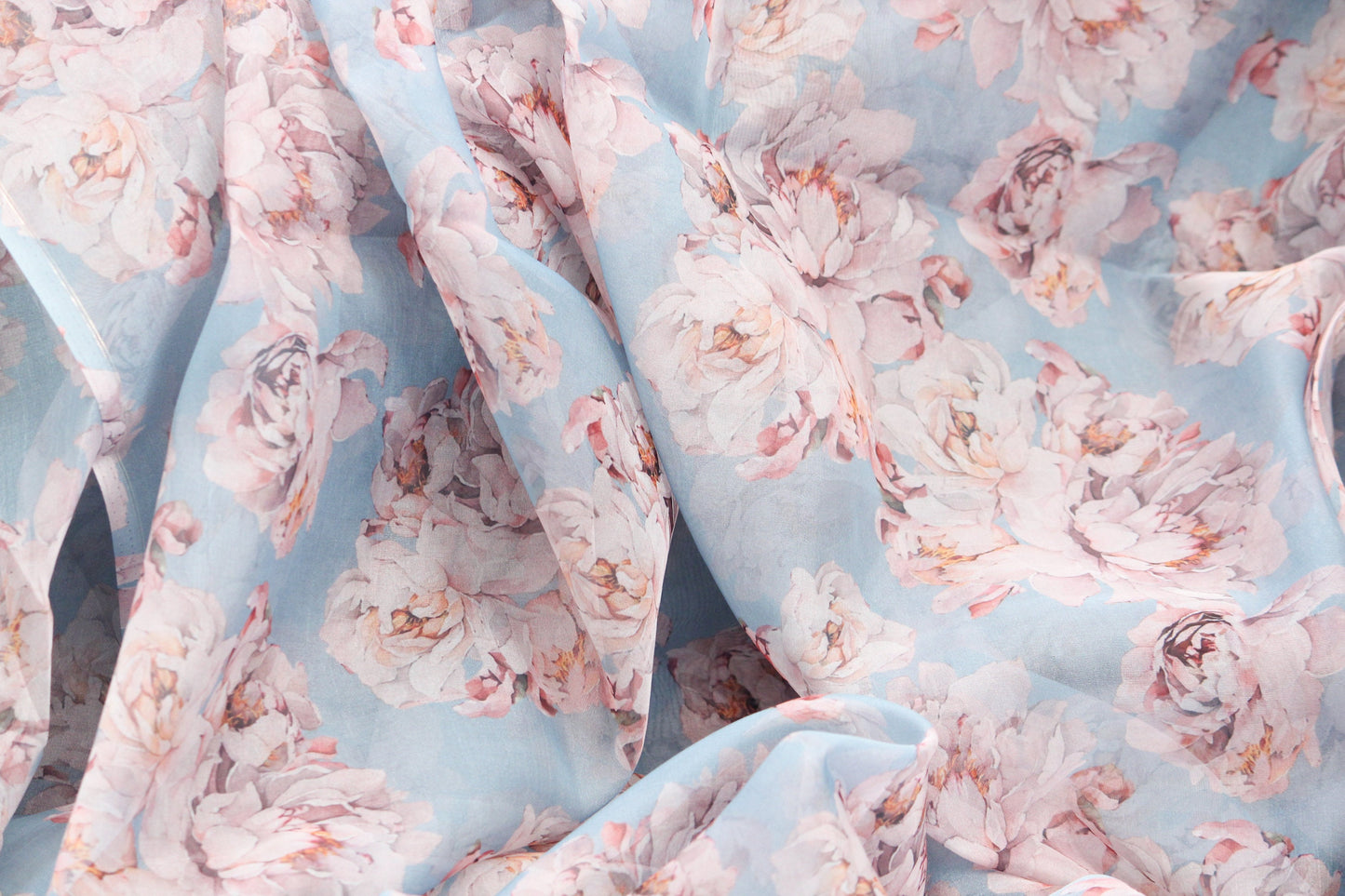 Mirror Organza - Fabric by the yard - 430 Peach - Prestige Linens